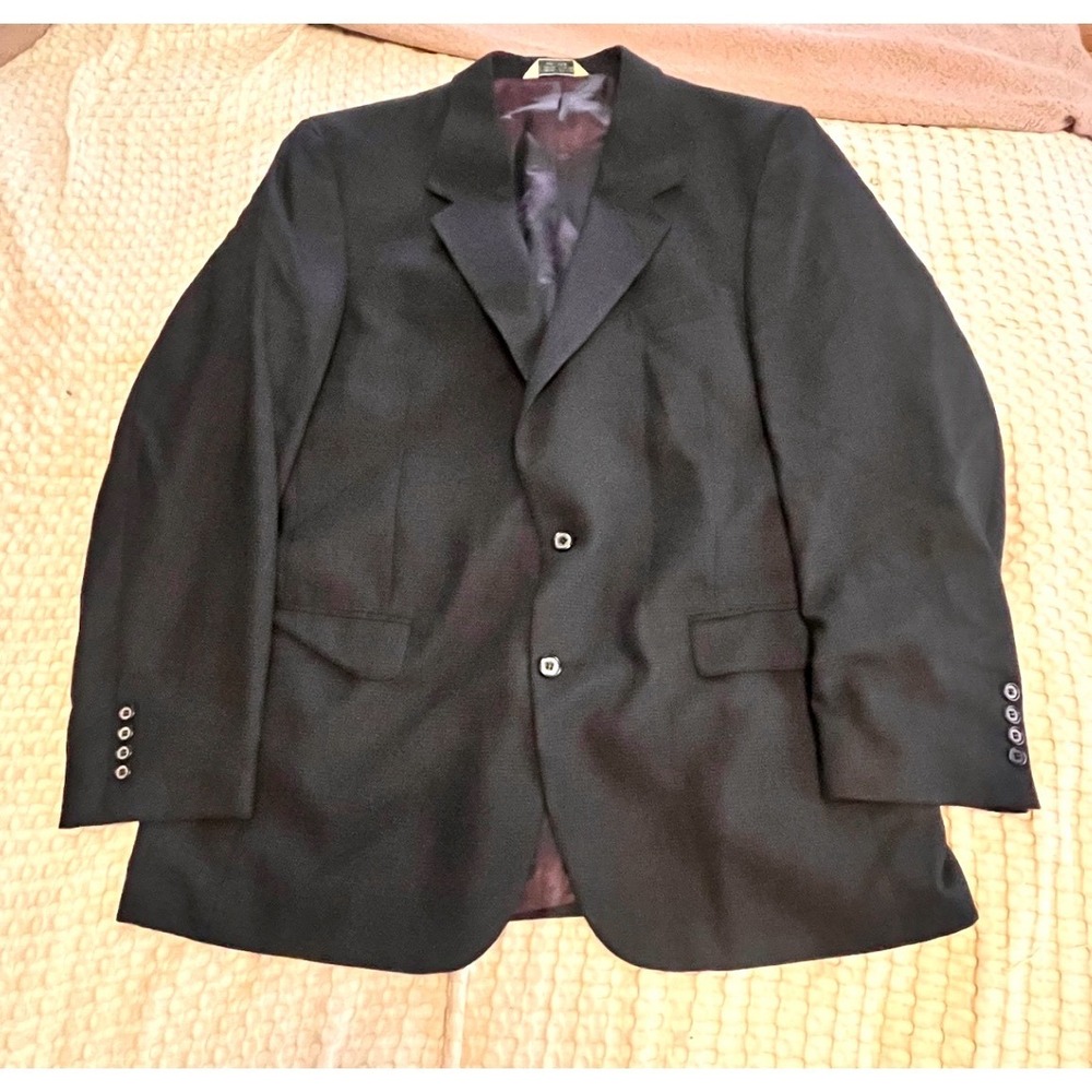 Evan Picone Tailored‎ For Gayfers Men's Black Suit Jacket Blazer